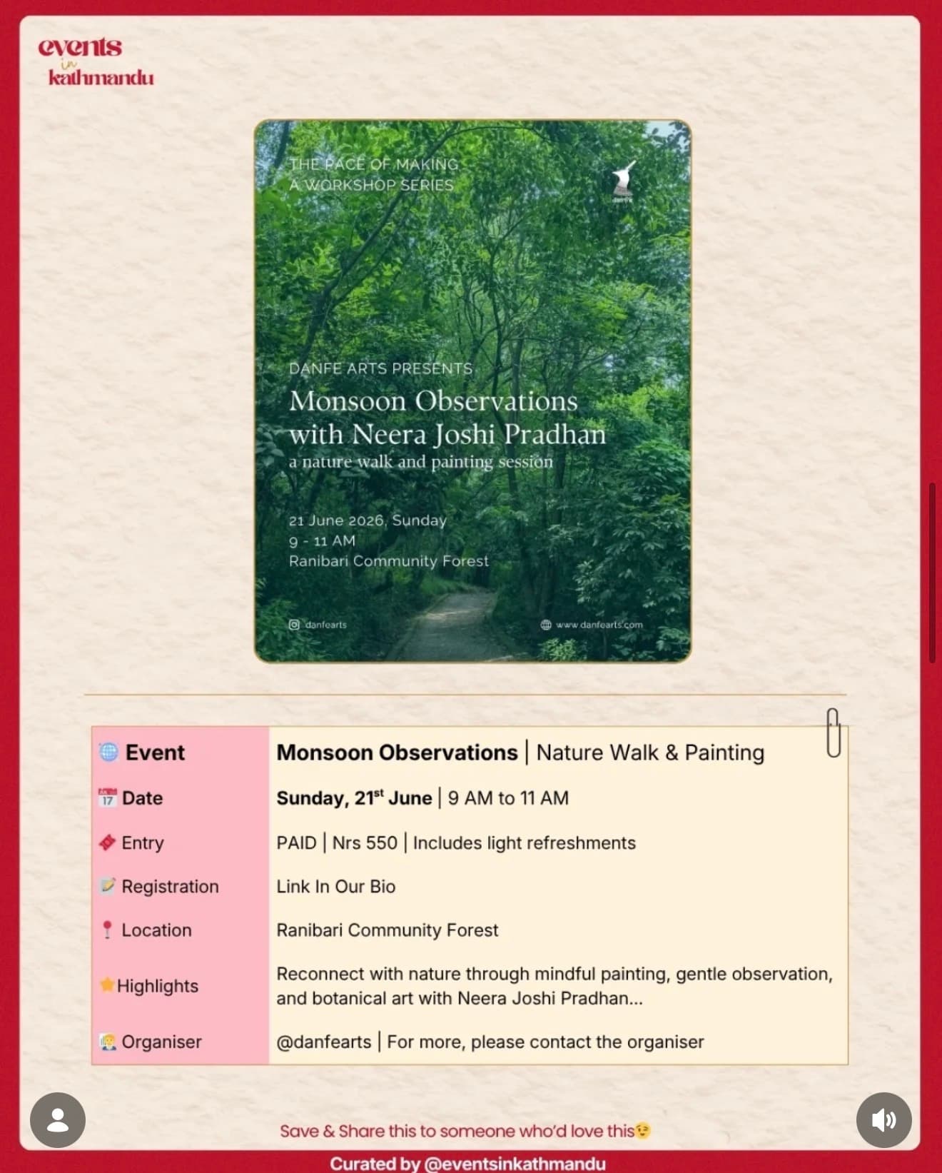 Monsoon Observations with Neera Joshi Pradhan