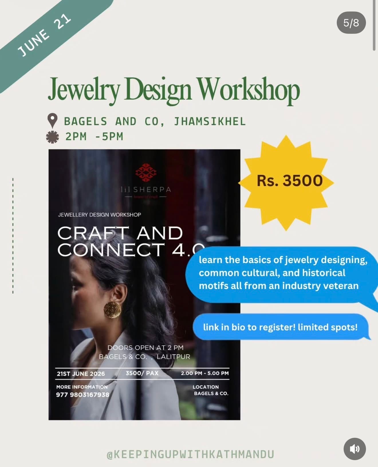 Jewelry Design Workshop - Craft and Connect 4.0